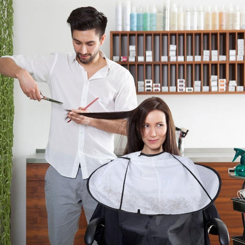 woobles Hair Cutting Cloak Umbrella Cape Salon Barber for Salon and Home Stylists Use Adult - Image 2